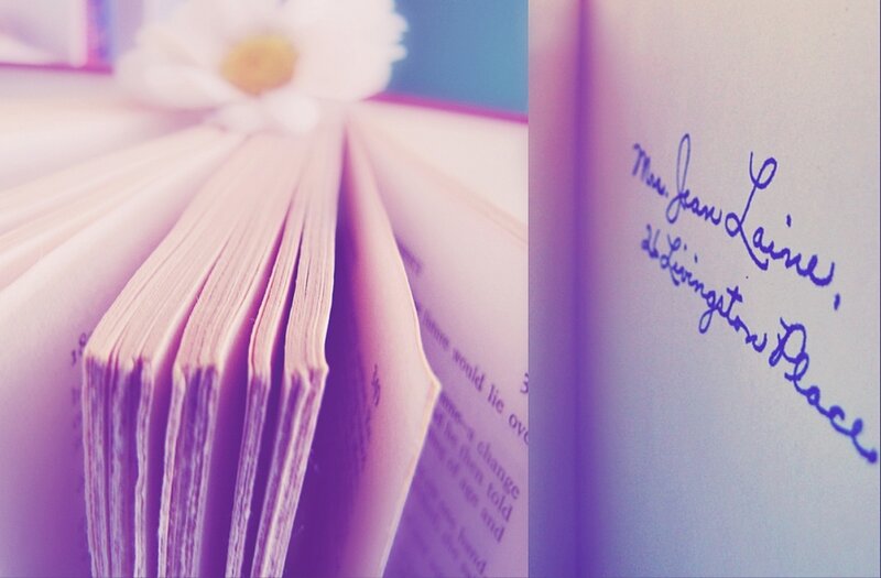 Open Book with Flower — Purple