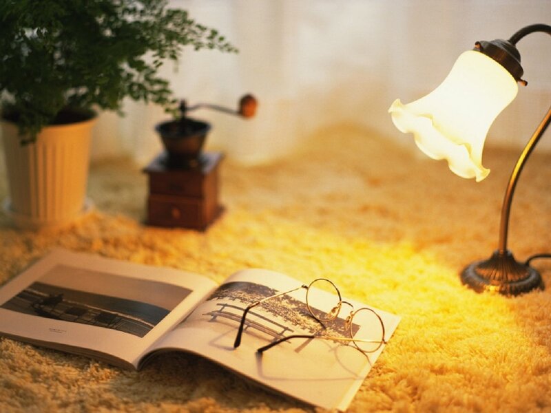 Open Book with Glasses — Yellow