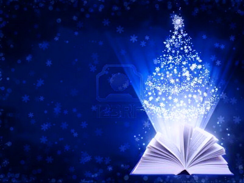 Open Book with Light Tree