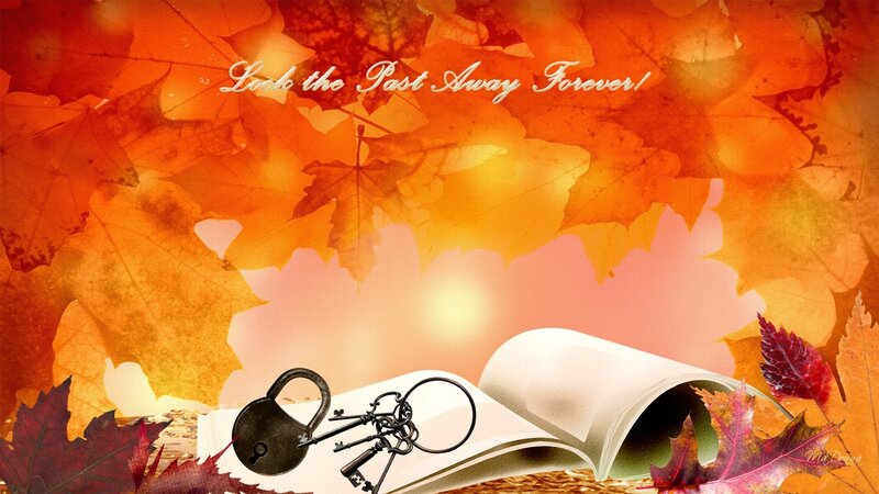 Open Book with Lock and Keys
