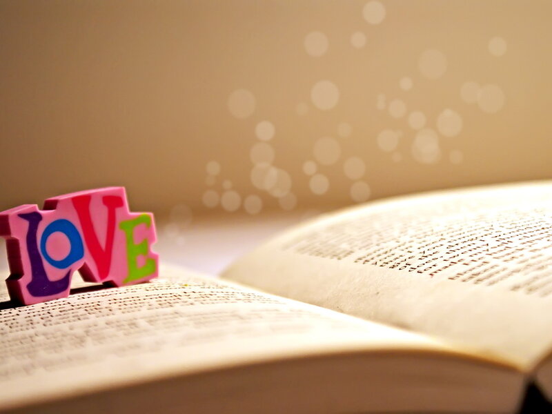 Open Book with Love Letters