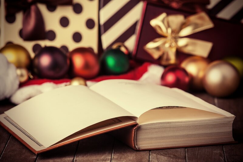 Open Book with Ornaments