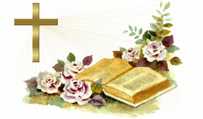 Open Book with Roses — Gold