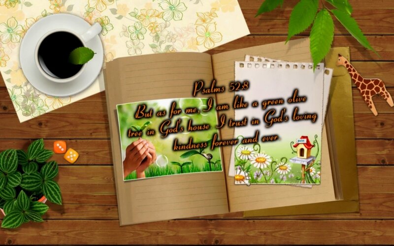 Open Book with Scripture