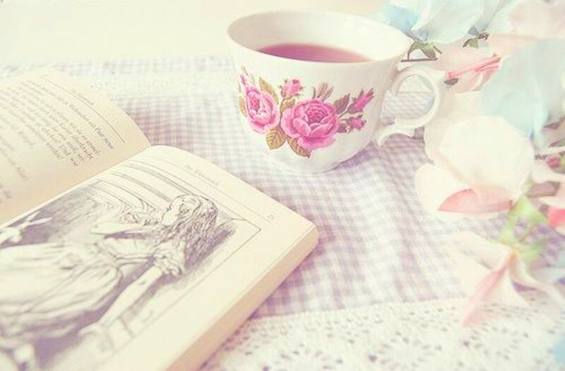 Open Book with Teacup
