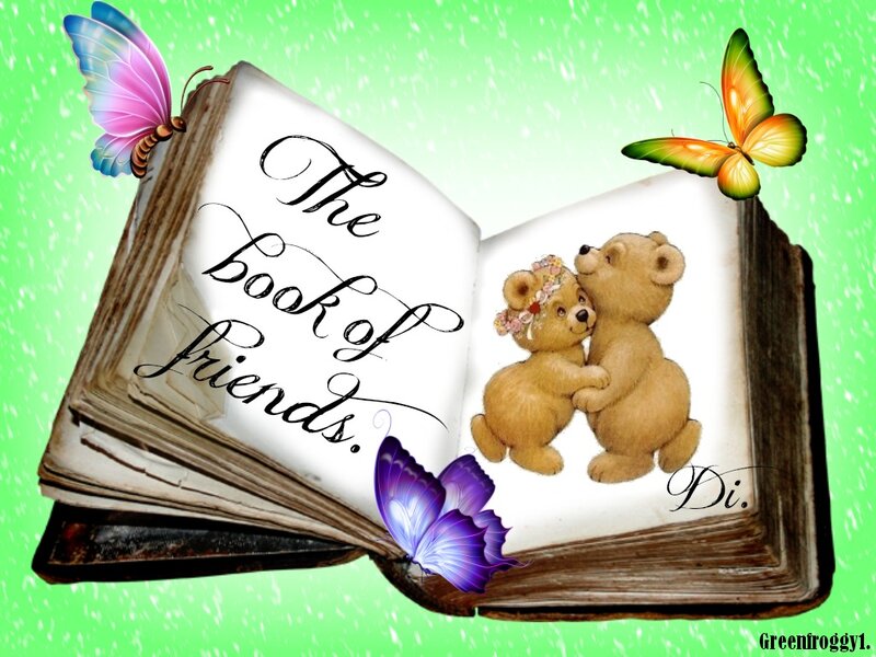 Open Book with Teddy Bears
