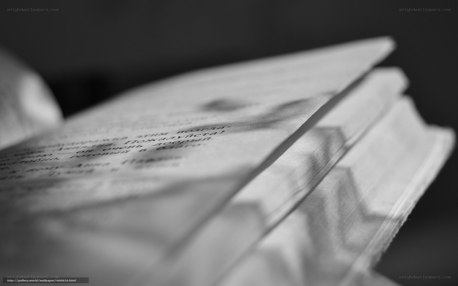 Open book with text