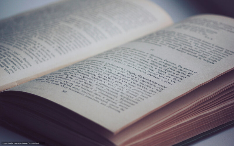 Open Book with Text — White, Calm
