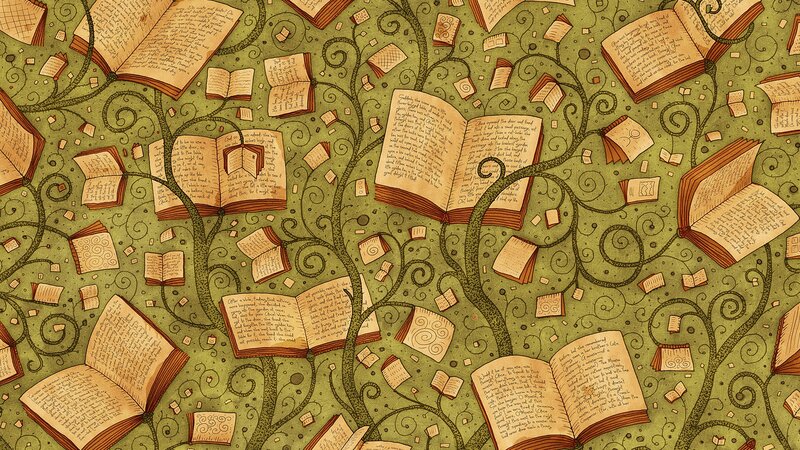 Open Books on Vines