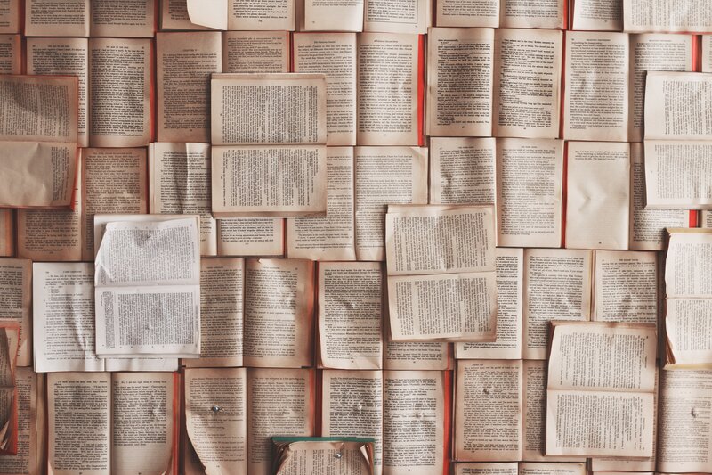 Open Books on Wall