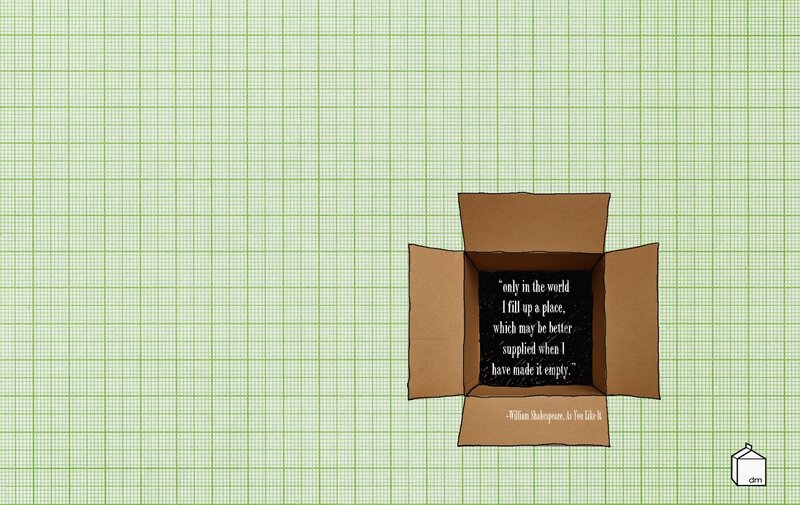 Open Cardboard Box — Green