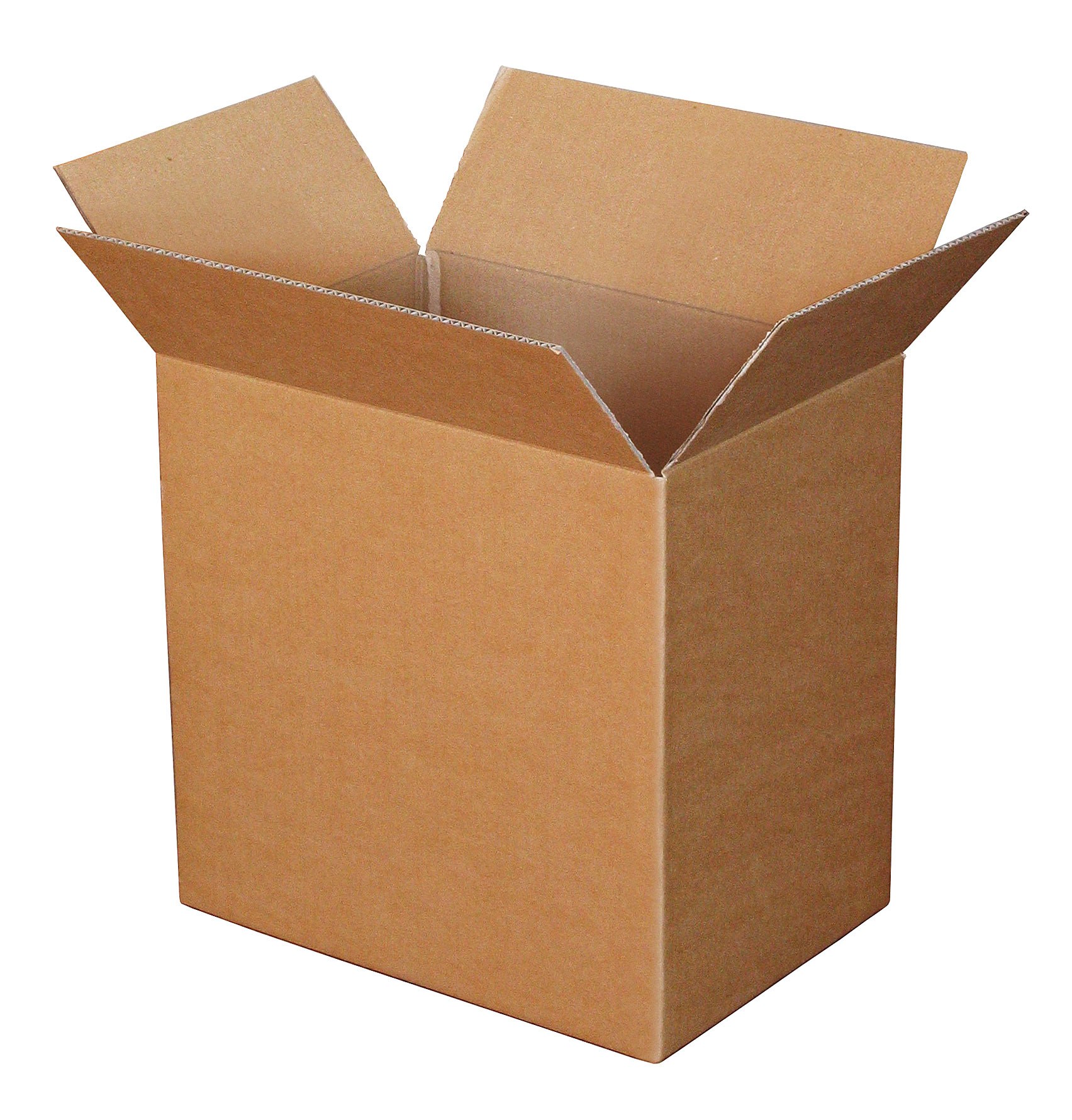 open cardboard box