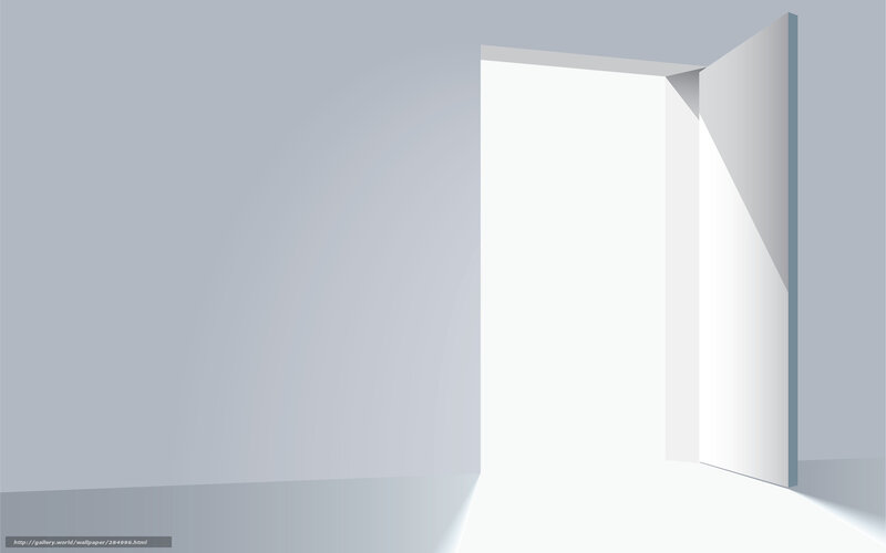 Open Door in a Room