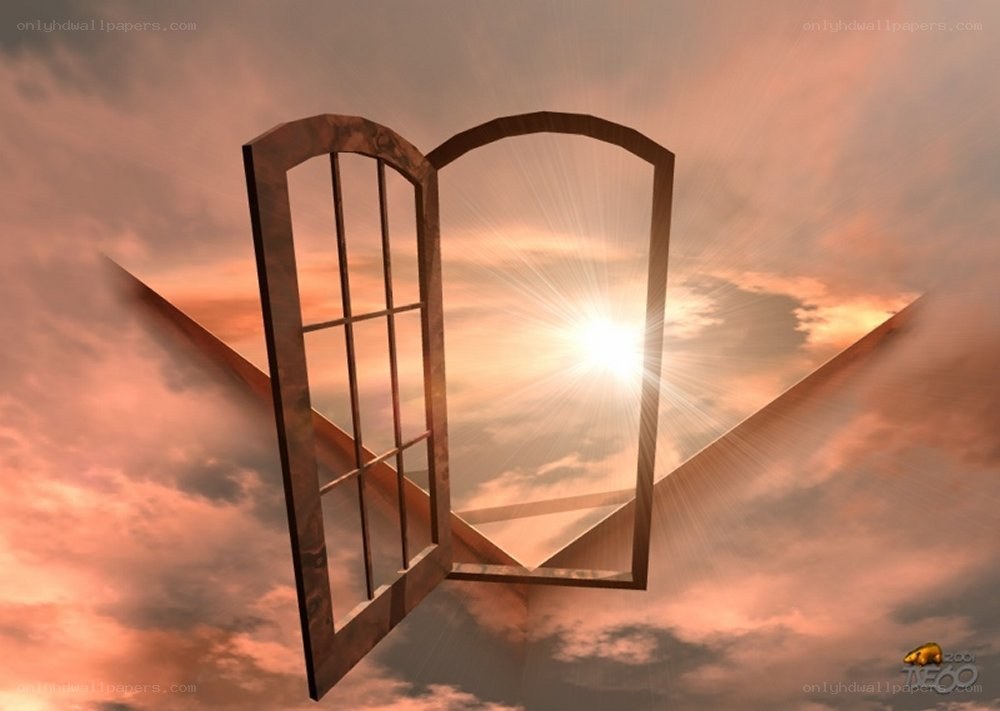 Open door to the sun