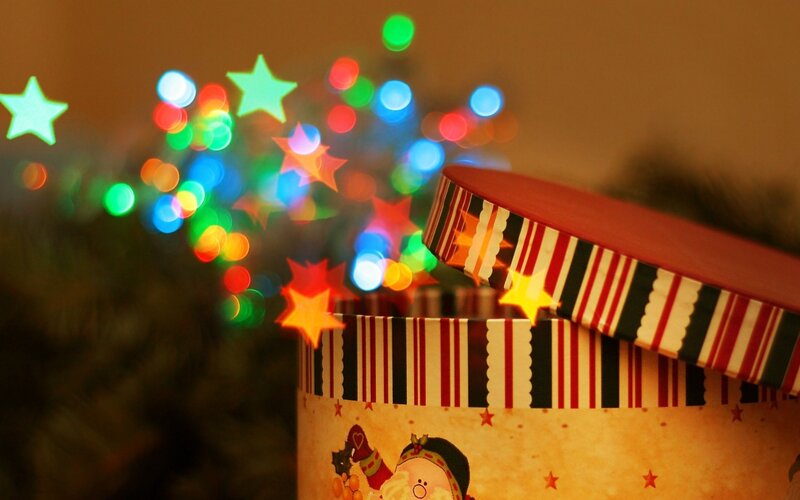 Open Gift Box — Red