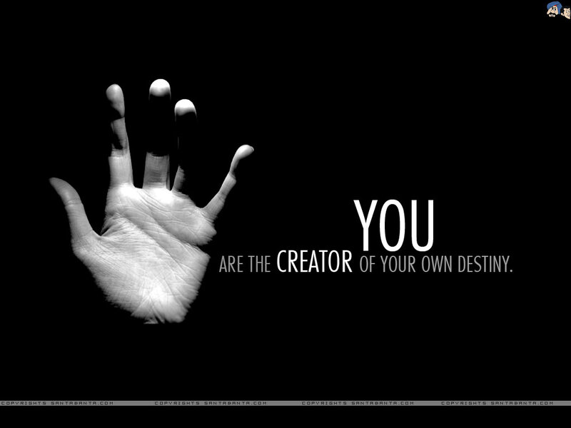 Open Hand on Black Background