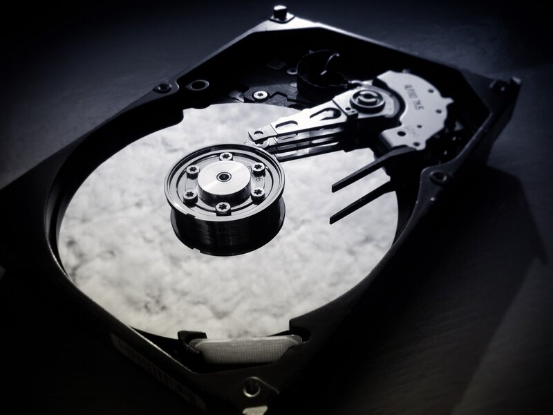 Open Hard Disk Drive — Black