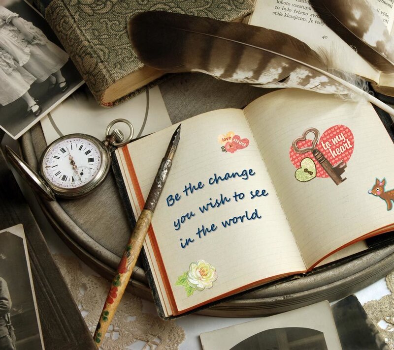 Open Journal with Quote