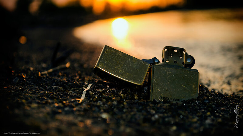 Open Lighter on Gravel