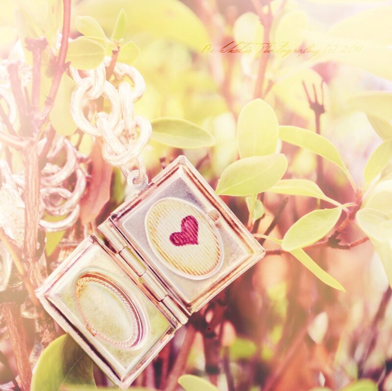 Open Locket with Heart