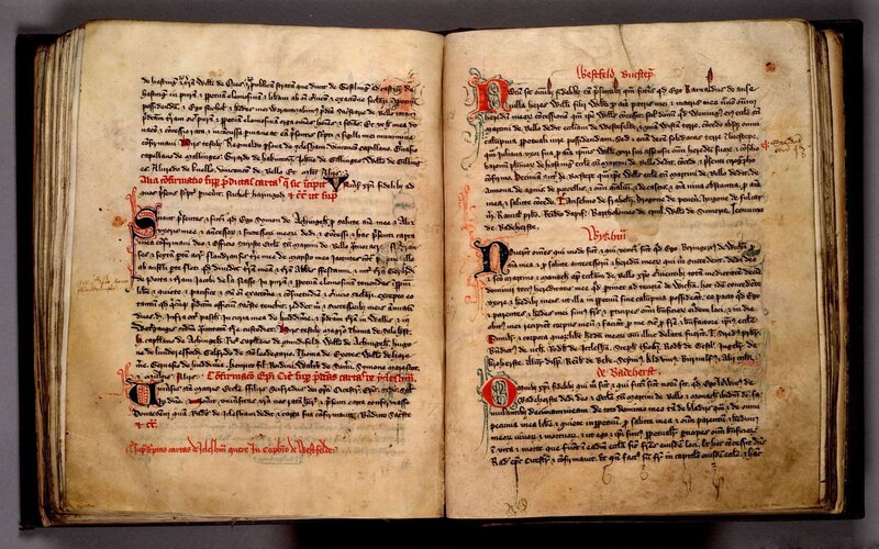 Open Medieval Manuscript — Brown