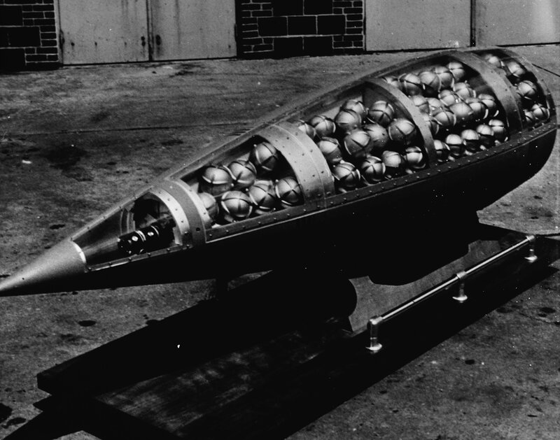 open missile with bomblets