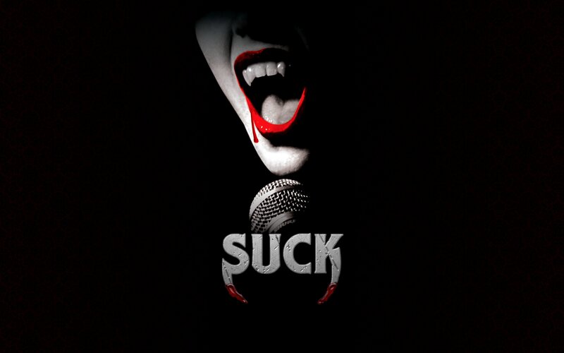 Open Mouth with Blood — Black