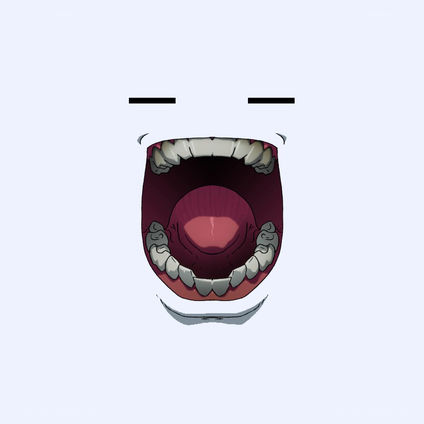 open mouth with teeth