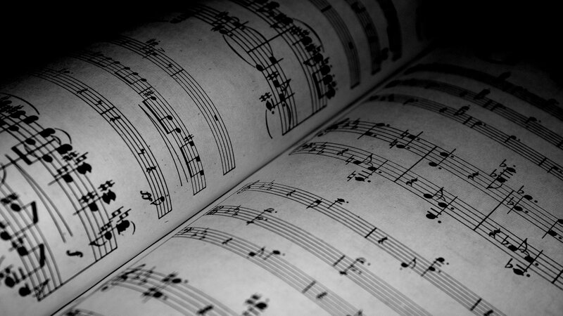 open music sheet pages