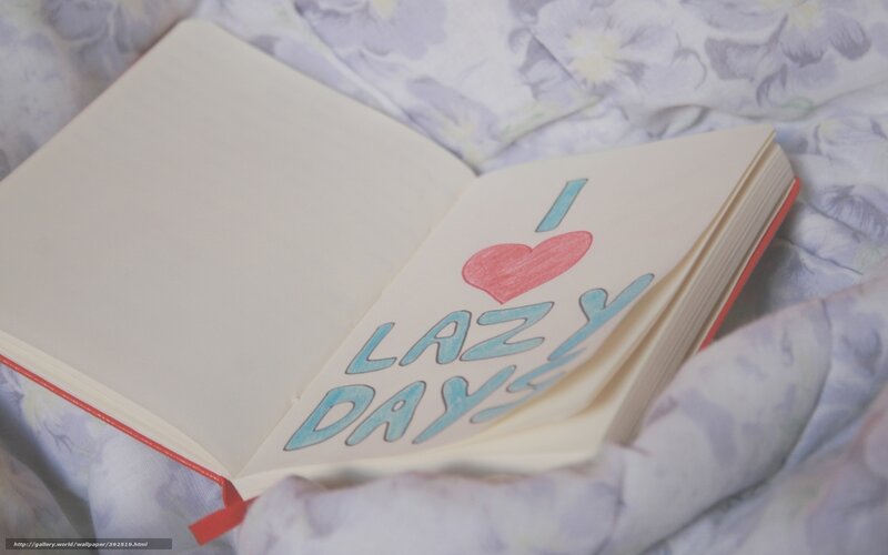 Open Notebook on Bed