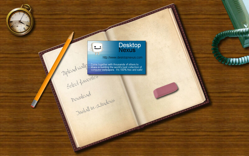 Open Notebook on Desk