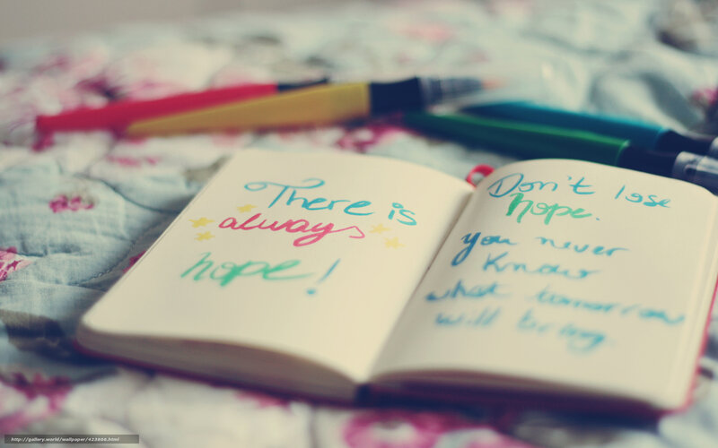 Open Notebook with Pens — White