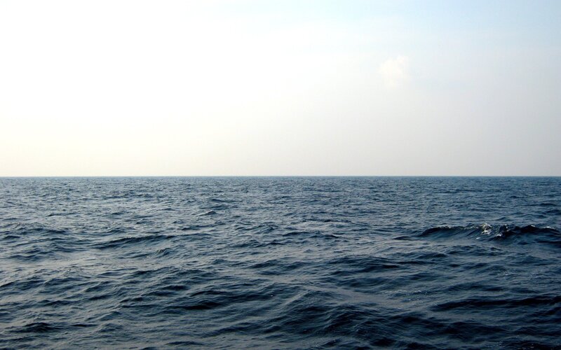 Open Ocean Surface — Blue, Calm, Afternoon, Photograph