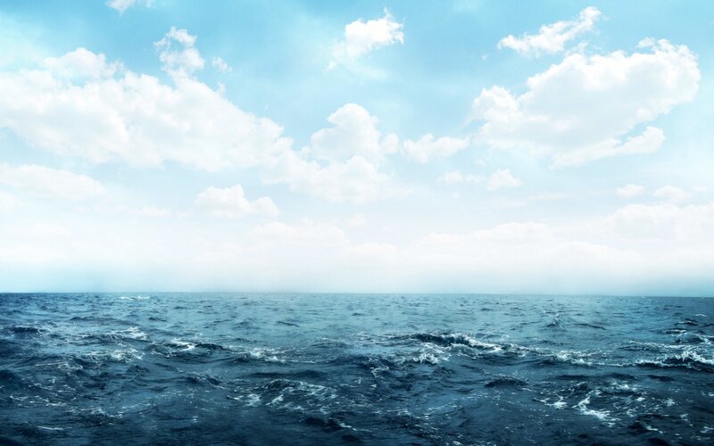 Open Ocean under Cloudy Sky