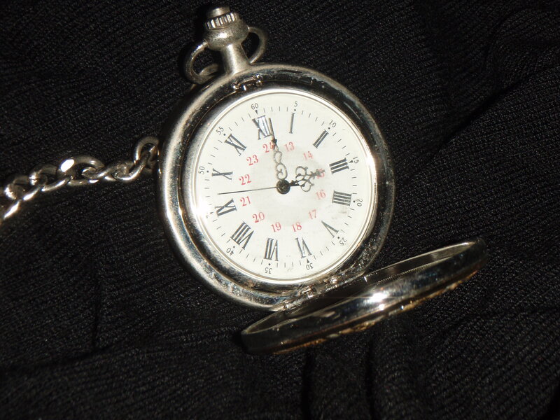 Open Pocket Watch — Black, Neutral