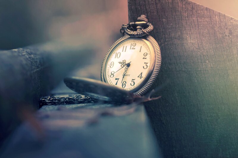 Open Pocket Watch — Brown, Nostalgic, Photograph
