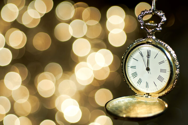 Open Pocket Watch — Gold, Dramatic, Night