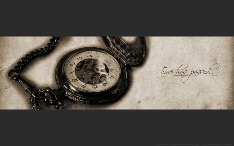 Open Pocket Watch — Sepia, Melancholic
