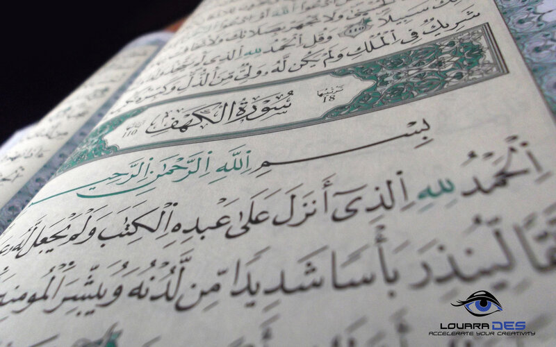 Open Quran Book — White