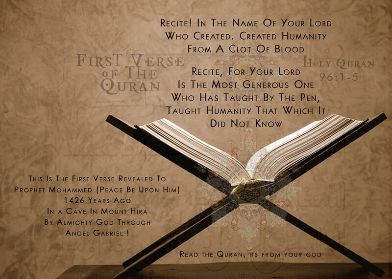 Open Quran on Stand — Brown
