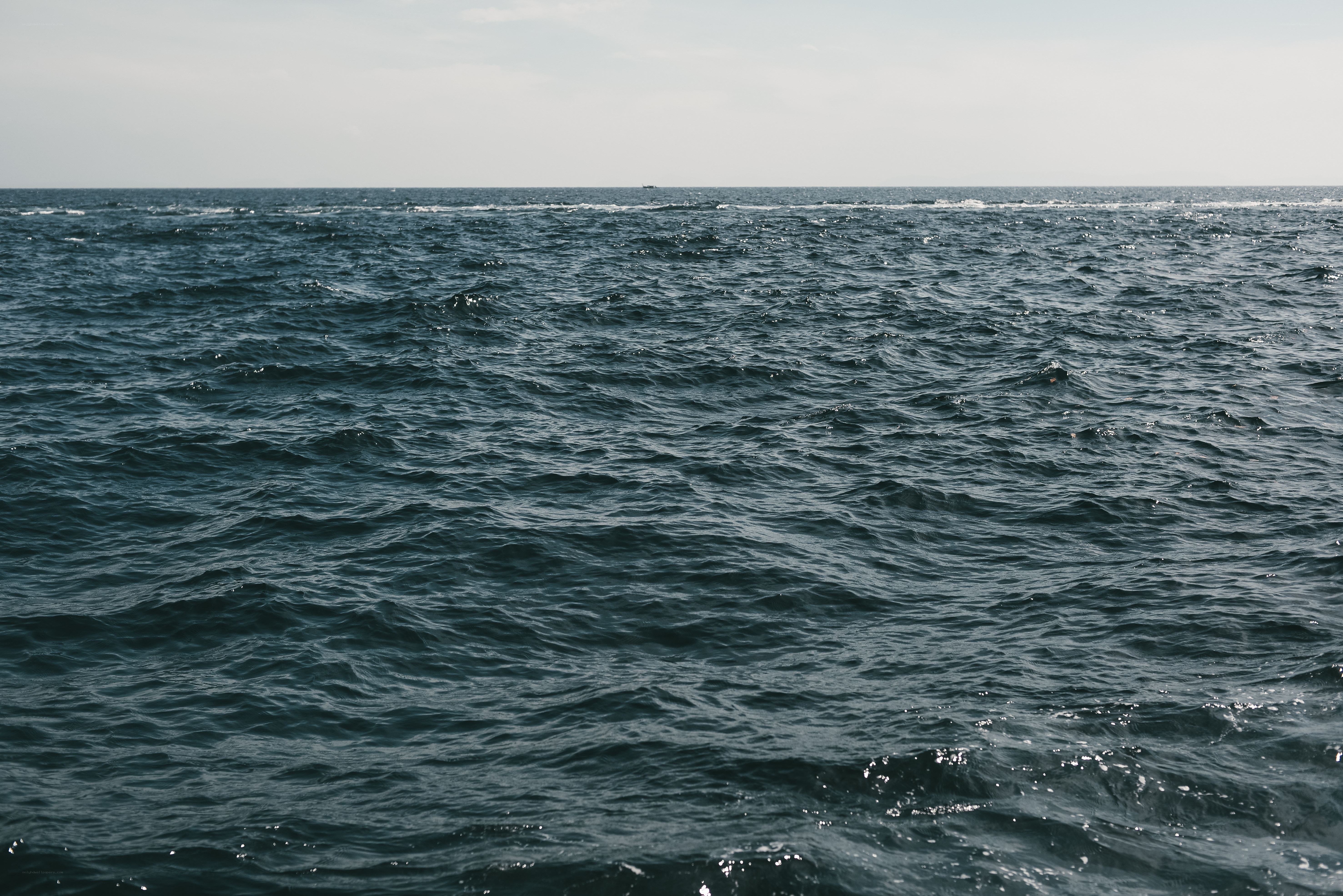 Open sea with gentle waves