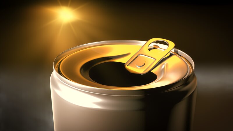 Open Soda Can — Gold