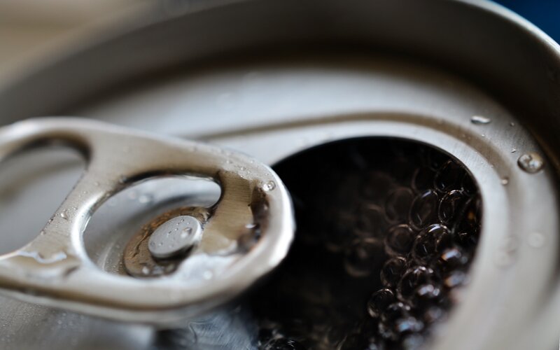 Open Soda Can — Silver