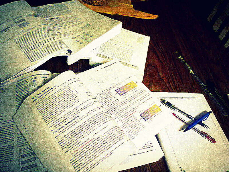 Open Textbooks on Table