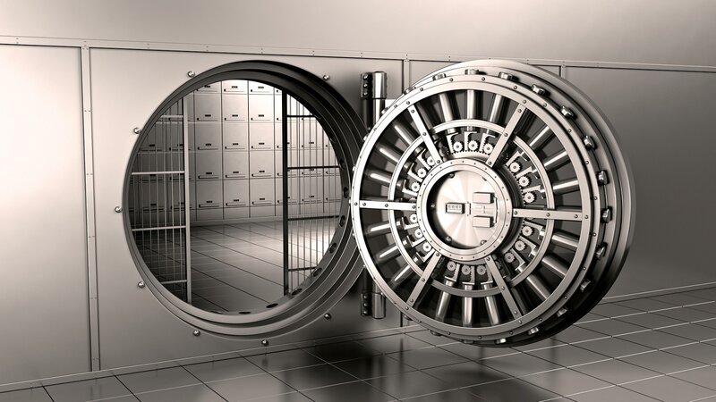 Open Vault Door — Gray