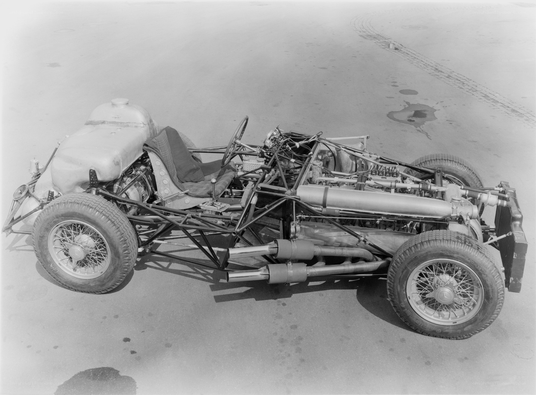 open-wheel race car chassis