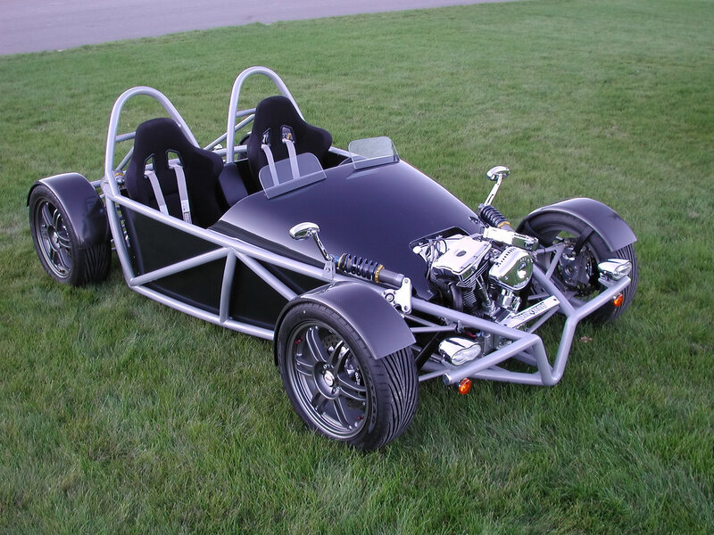 Open-wheel race car on grass