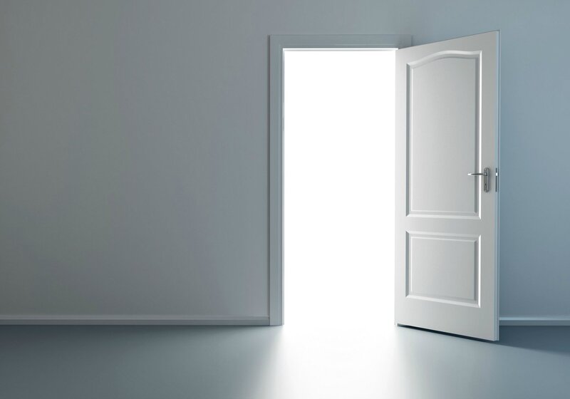 Open White Door — Neutral