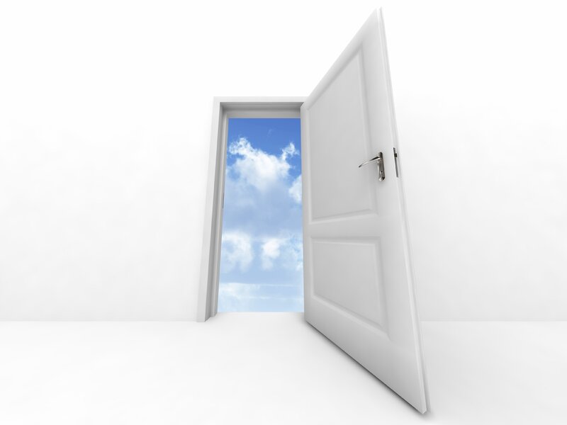Open White Door — Serene