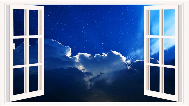 Open Window to Night Sky